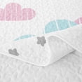 thumbnail image 5 of Erosebridal Cute Rainbow Bed Spread Queen, Kawaii Stars Queen Coverlet Set, Polka Dots Reversible, Soft Pastel, 3-Piece (1 Quilt and 2 Pillowcases), 5 of 7