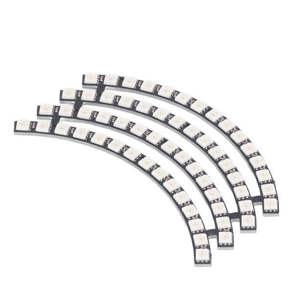 Módulo De Anillo De Luz LED, Tablero De Lámpara RGB De 60 Bits, Tamaño Compacto, Multifuncional, 5 V Para Pantalla Irregular De Vídeo