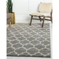 thumbnail image 1 of Unique Loom 3128596 8 x 10 ft. Philadelphia Trellis Rectangular Rug, Light Gray, 1 of 10