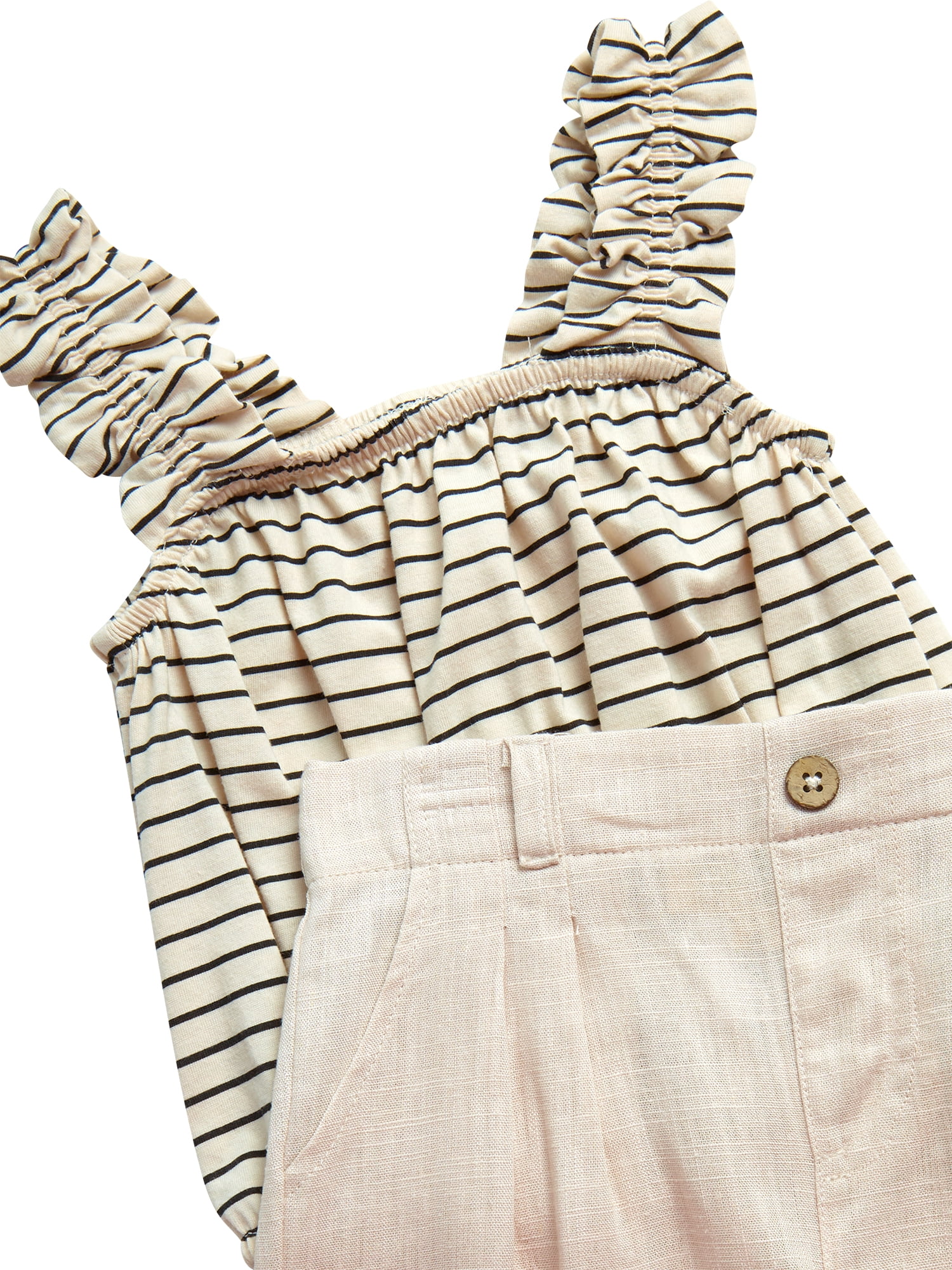 Jessica Simpson Girls' Knit and Woven Short Set, Sizes 4-12