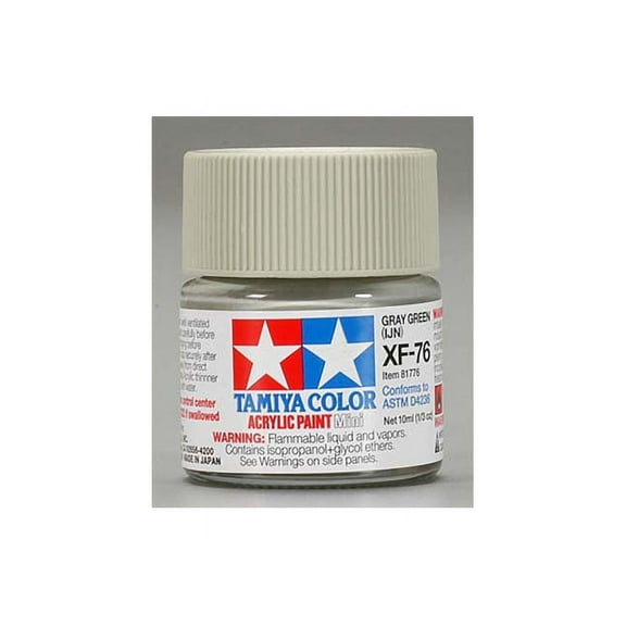 Tamiya 81776 Acrylic Mini XF76 Gray-Green IJN 1/3 oz TAM81776