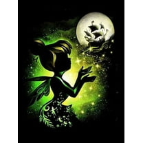 Tinker Bell Diamond Painting Kits for Adults Princess 5D Diamond Art Kit Paint by Number for Beginners, DIY Paint with Round Full Drill Diamonds Paintings Gem Art for Home Wall Decor Gift 12X16 Inch