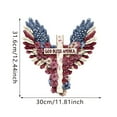 thumbnail image 2 of 4th of July Decorations Christian American Eagle Welcome Sign for Front Porch GOD BLESS AMERICA. Rustic Cross Wooden Plaque for Wall Door Outdoor Indoor Christian Religious Gifts for Women Men, 2 of 5