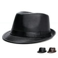 thumbnail image 3 of Youkk Top Hat For Men Stylish And Classic Caps For Any Occasion All Seasons Fedora Hat brown 1Set, 3 of 6