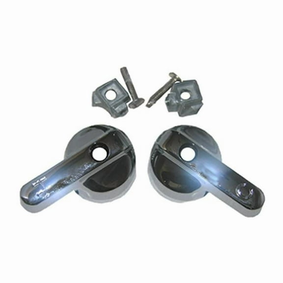 01-4001 Chrome Faucet Lever Handles, Pair