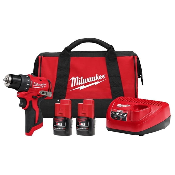 Subcompact Brushless Drill/Driver Kit,Fits For Milwaukee 3401-22 M12 12V 3/8" Subcompact Brushless Drill/Driver Kit