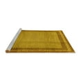 thumbnail image 2 of Ahgly Company Machine Washable Indoor Round Persian Yellow Traditional Area Rugs, 3' Round, 2 of 4
