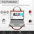 thumbnail image 4 of ACER SWIFT 3 SF314-55 SF314-55g SF314-56 Laptop Sleeve, Leather Laptop Case for ACER SWIFT 3 SF314-55 SF314-55g SF314-56 with Accessories Bag Handle (Red), 4 of 9