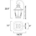 thumbnail image 2 of Maxim Lighting - Three Light Outdoor Wall Lantern - Outdoor Wall Mount -, 2 of 5