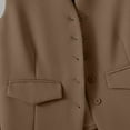 thumbnail image 6 of Brown Womens Jacket Women's Autumn and Winter Vest Small Waistcoat Suit Waistcoat Jackets for Women, 6 of 6