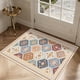 thumbnail image 4 of Felpudo de Entrada con Diseño Geométrico | Alfombra Multicolor Flocada 80X50X2 Cm | Decoración para El Hogar, Sala de Estar o Dormitorio, 4 of 6
