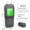 thumbnail image 2 of Digital Wood Moisture Meter Tester Water Leak Detector for Drywall Wood Masonry, 2 of 9