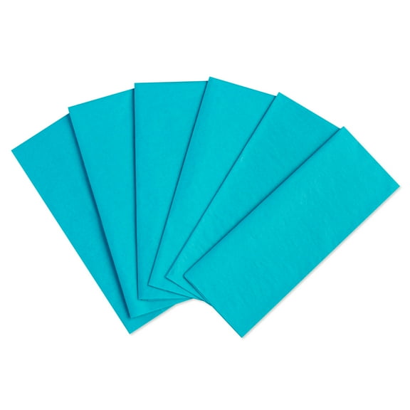 American Greetings All Occasion Tissue Paper, Turquoise, 20 in. x 20 in. (6 Sheets)