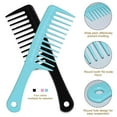 thumbnail image 2 of OPALESQUE 4PCS Wide Tooth Detangling Comb, Large Hair Styling Comb for Curly, Wet, Long Hair (Multi-colored, Polypropylene, Handgrip), 2 of 7
