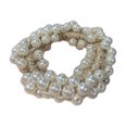 thumbnail image 2 of Yirtree Pearl Hair Ties Champagne Elastic Hair Scrunchies Stretchy Hair Bands Bead Hair Ropes Hair Accessories for Women and Girls, 2 of 8