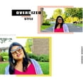thumbnail image 2 of FEISEDY Womens Oversize Square Boyfriend Style Horned Rim Thick Plastic Sunglasses B2585, 2 of 6