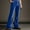 Blue, variant on Daolelai Men's Large Size Gold Velvet Solid Color Wide Leg Flared Pants