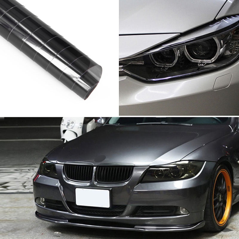12*72inch Light Black Car Smoke Headlight Fog Light Tint Film Vinyl