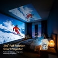 thumbnail image 5 of Blackview Huidun PT10 Smart Projector,Portable 1080P FHD Mini Projector with WiFi 6 & Bluetooth,Auto Focus & Keystone Correction,4K Supported Home Theater Movie Projector for Bedroom,Outdoor & Gaming, 5 of 14