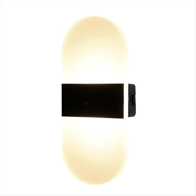 Lámpara de Pared LED con Sensor Táctil: Recargable por USB, Inalámbrica, Luz Acrílica para Dormitorio, Cocina y Apliques de Pared Modernos.