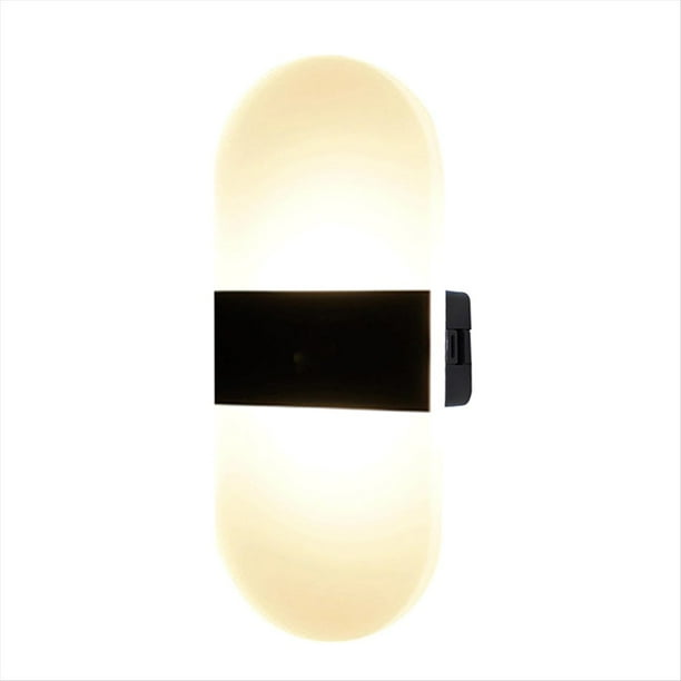 Lámpara de Pared LED con Sensor Táctil: Recargable por USB, Inalámbrica, Luz Acrílica para Dormitorio, Cocina y Apliques de Pared Modernos.