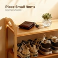 thumbnail image 4 of 5 Tier Natural Bamboo Shoe Rack Eco Friendly 15 Pairs Capacity Slim Space Saving Open Shelf for Entryway Closet Hallway Apartment, 4 of 11