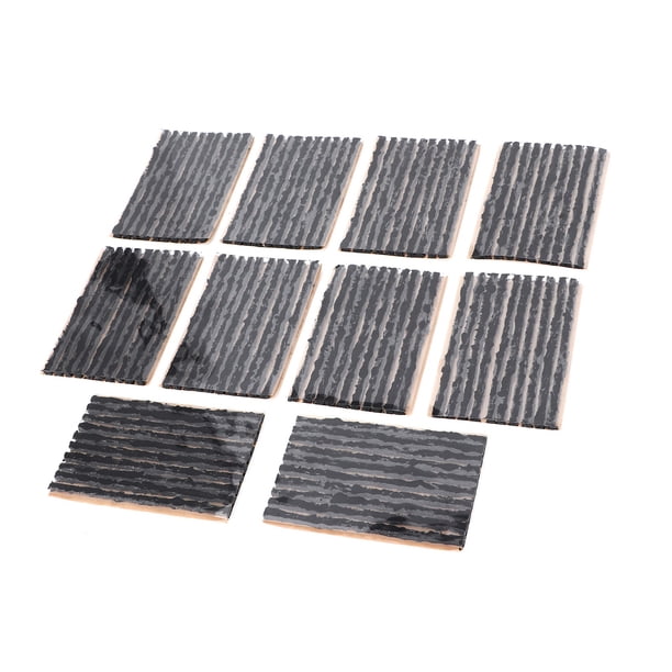 Tapón de reparación de Neumecicos, 100 unidadas, 100x3 mm, Tira de Sellado de Goma para recuperación de Pinchazos de Neumlicos Sin Cámara, Adecuado Para Automóviles,