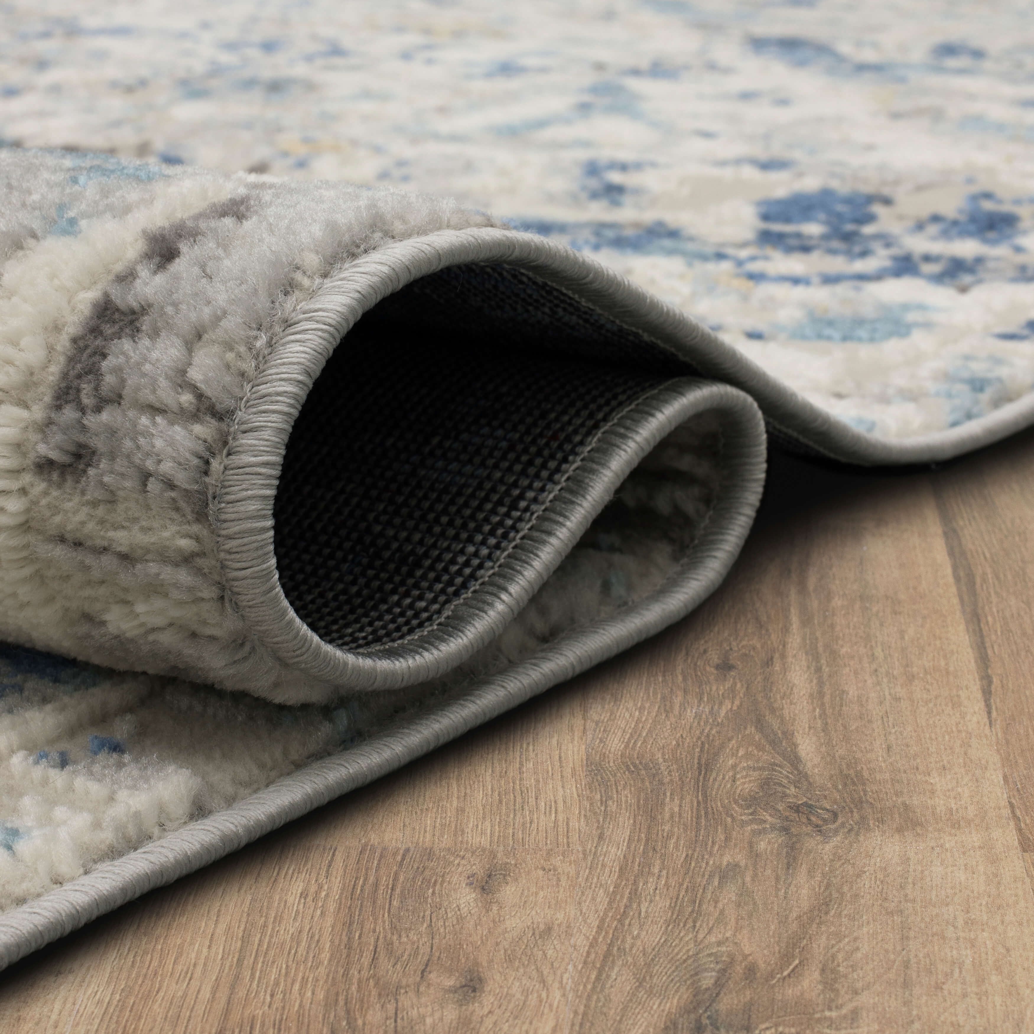 Mohawk Home Agatha Washable Low Pile Stain and Fade Resistant Indoor Runner Rug, Blue, 2' X 10'