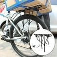 thumbnail image 4 of Portabicicletas para equipaje trasero, portaequipajes para bicicleta, soporte para bicicleta de alta resistencia de 250kg, portabicicletas para carga Gran hoyo, 4 of 8