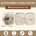 thumbnail image 7 of ZUXONGSY Cat Pansy Print Bible Case for Women Quilted Bible Carrier Sturdy Scripture Bag with Handle Journal Case for ChuZU, 7 of 7