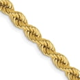 thumbnail image 1 of Diamond2Deal 10K Yellow Gold 4 mm Regular Rope Chain Necklace for Mens 22", 1 of 6
