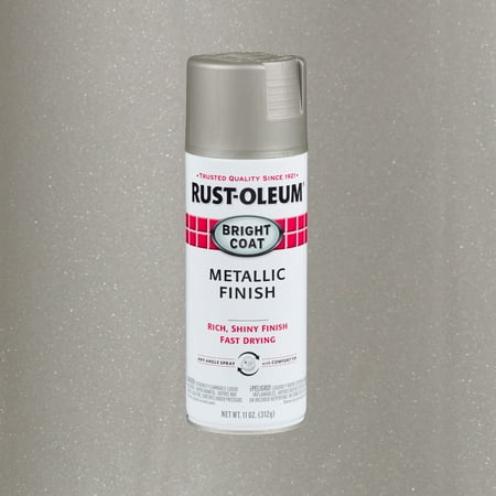 Aluminum, Rust-Oleum Stops Rust Bright Coat Metallic Spray Paint-7715830, 11 oz
