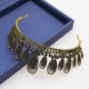 thumbnail image 5 of Corona de reina negra para mujer, tiaras y coronas redondas completas, corona de cumpleaños de cristal, accesorios para el cabello de disfraz gótico para fiesta de graduación, regreso a casa, Halloween, negro JM, 5 of 5