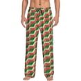 thumbnail image 1 of Gaeub Geometric Watermelon Print Mens Pajama Pants,Lounge Pants With Pockets And Drawstring-3X-Large, 1 of 6