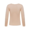 thumbnail image 2 of Sinleey Kids Girls Boys Fleece-Lined Compression Base Layer Winter Warm Thermal Underwear Tops Long Nude 110, 2 of 7