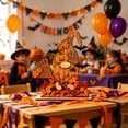 thumbnail image 4 of CSEONE Indoor Halloween Decor, 2D Halloween Pumpkin Ghost Table Decor, Wooden Standee Mantel Shelf Decoration, Flat Halloween Decor for Festive Party Display, B, 4 of 7
