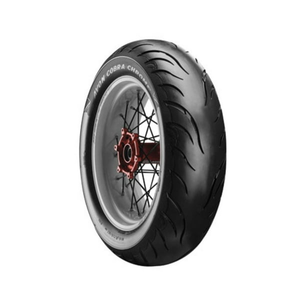 Avon Cobra Chrome AV92 Rear Motorcycle Tire 150/80B16 (77V) Wide White Wall for HarleyDavidson