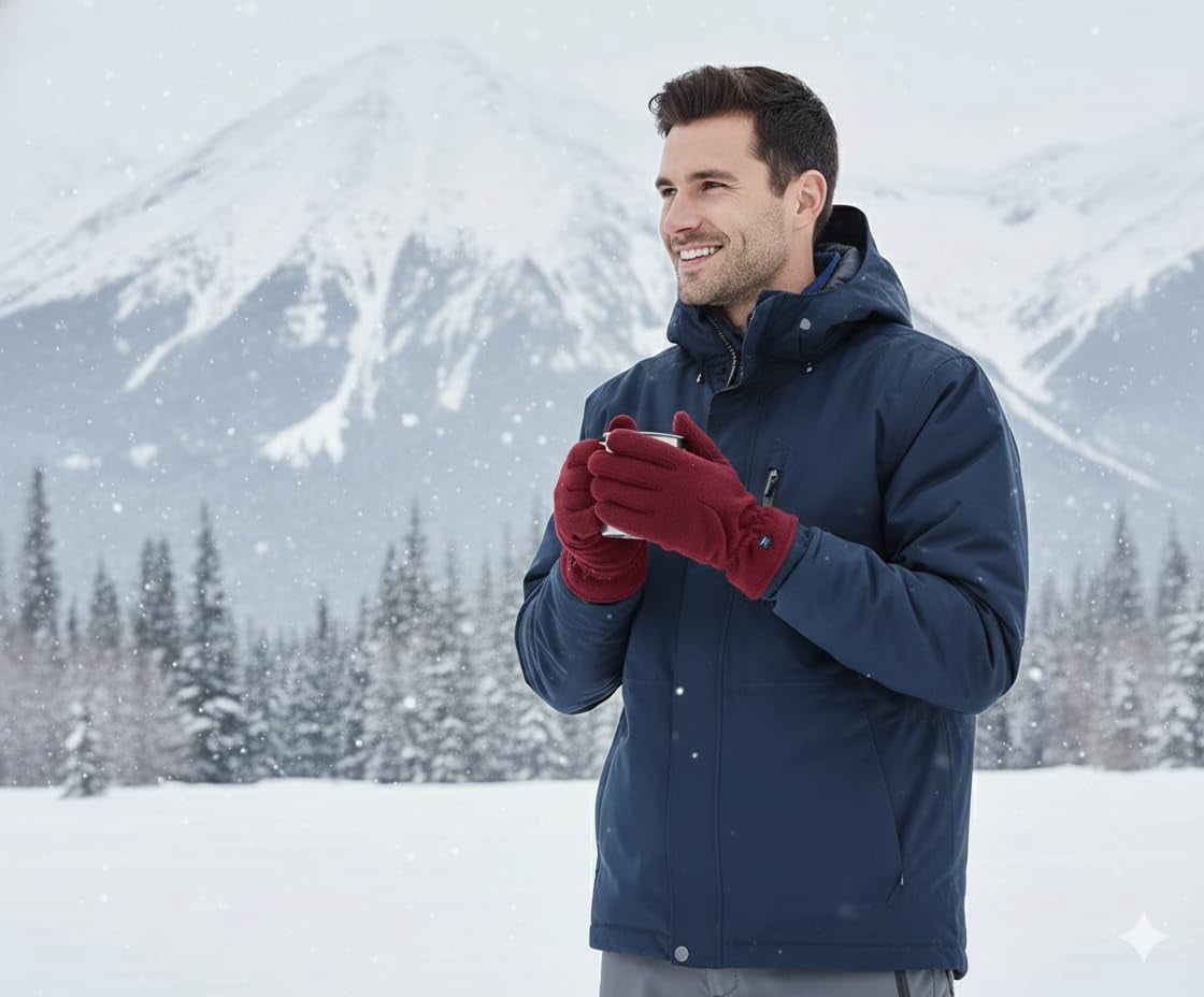 Yacht & Smith Value Pack of Unisex Warm Winter Fleece Gloves, Many Colors, Mens, Womens and Kids