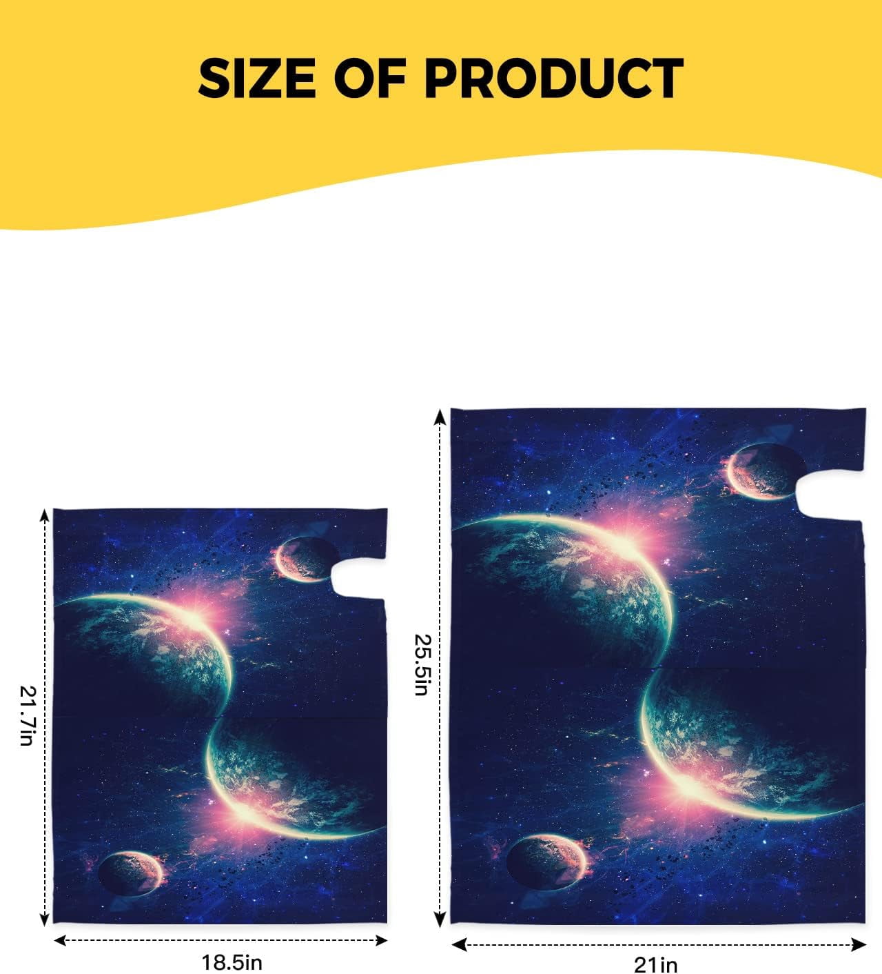 Mailbox Cover Magnetic Mailbox Wraps, Beautiful Outer Space Planet Mailbox Covers Large Size 21x25.5 Inch Mail Wrap Post Letter Box Decoration for Outdoor Gardern Yard