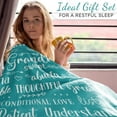 thumbnail image 5 of Grandma Blanket - Grandma Throw Blanket for Christmas, Mothers Day - Grandma Gifts for Grandmother Birthday - Fleece Blanket, Teal 60" x 50", 5 of 6
