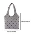 thumbnail image 2 of Bolso Hombro Hobo Pana Gran Capacidad Bowknot Casual para Mujer, 2 of 9