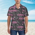 thumbnail image 4 of Lsque Lovely Mom Ever pattern Hawaiian Shirt for Men, Unisex Summer Beach Casual Short Sleeve Button Down Shirts-X-Large, 4 of 9