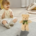 thumbnail image 6 of Brown Bear Plush Toy, Cute Bear Stuffed Animal, 9.8 Inch Soft Mini Bear Doll for Kids, Holiday Birthday Gift, Adorable Brown Teddy with Bow Tie, Hand Washable, Lightweight and Cozy, 6 of 6