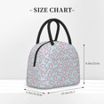 thumbnail image 2 of Daiia Cute Rabbit Pattern Lunch Bag , Insulated Lunch Box, Small Leakproof Cooler Food Lunch Containers Reusable High Capacity Lunch Tote Bags-One Size, 2 of 6