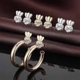 thumbnail image 5 of 3 Pairs Earring Lifters, Earring Backs Lifters Support, Hypoallergenic Earring Backs For Heavy Earring, 5 of 5
