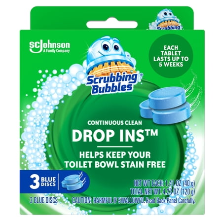 Scrubbing Bubbles Toilet Tablets, Continuous Clean Toilet Drop Ins, 2PACk