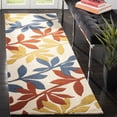 thumbnail image 3 of SAFAVIEH Soho Tyler Floral Wool Runner Rug, Beige/Multi, 2'6" x 8', 3 of 9