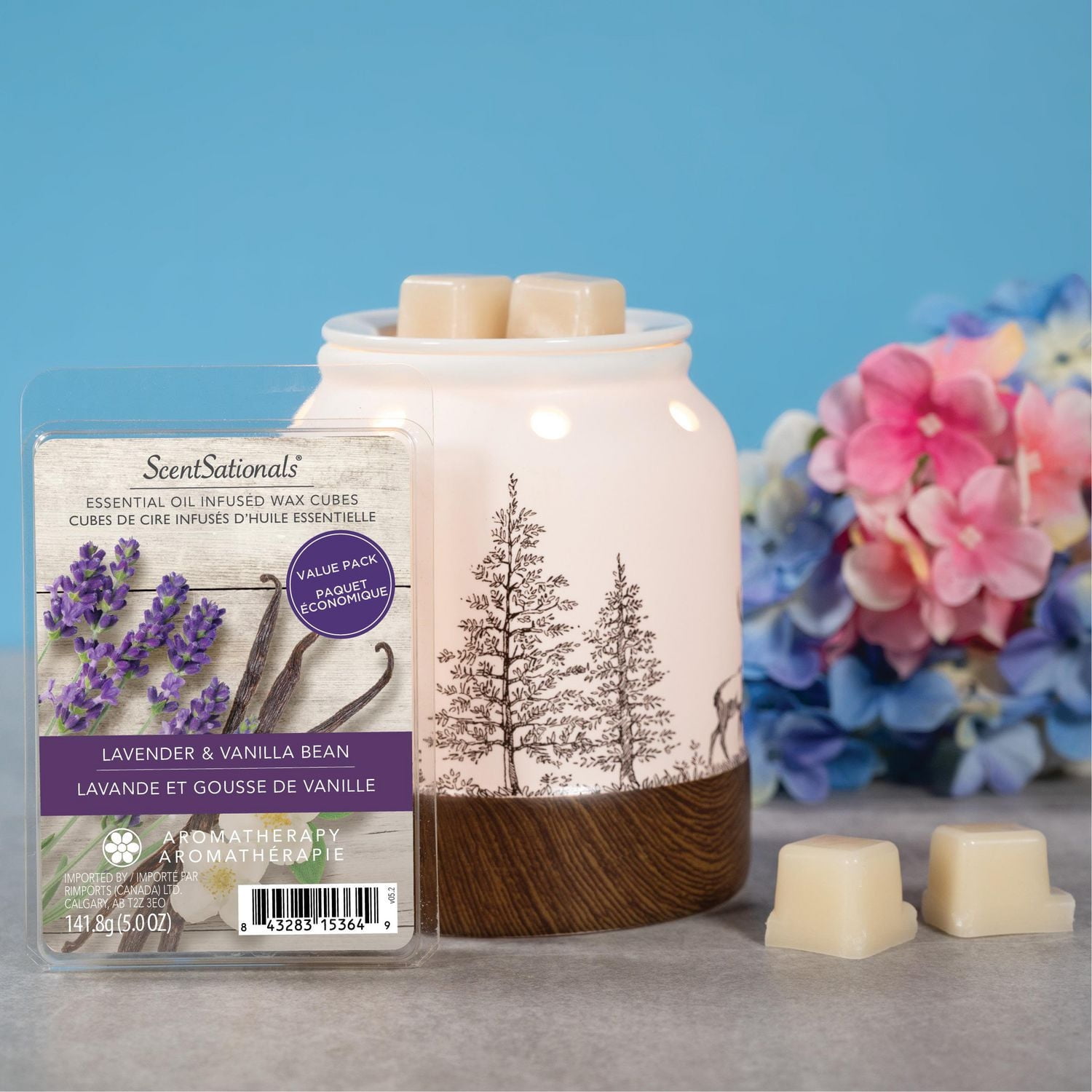 ScentSationals Scented Wax Cubes Value Pack - Lavender & Vanilla Bean, 5.0 oz (141.8g)