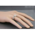 thumbnail image 5 of HeartsAndYou Halo Split Shank Engagement Ring for Women 2ct Asscher Cut Moissanite 18k White Gold over Silver, 5 of 5
