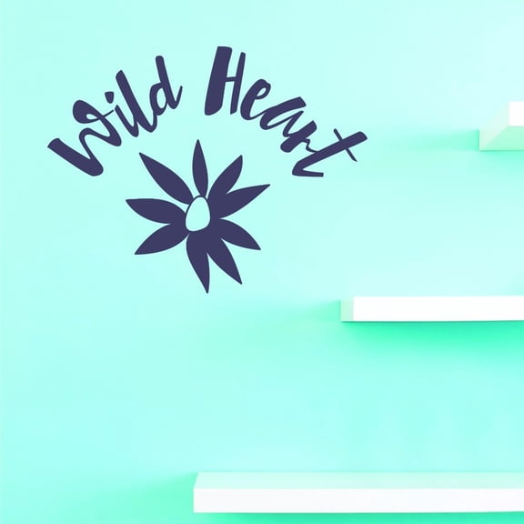 Custom Decals Wild Heart Wall Art Size: 20 X 20 Inches Color: As Seen